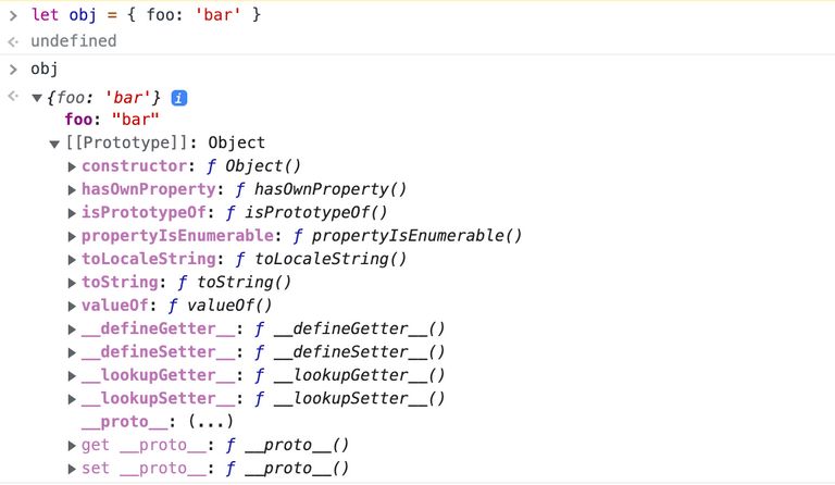 The prototype visible under [[Prototype]] in console